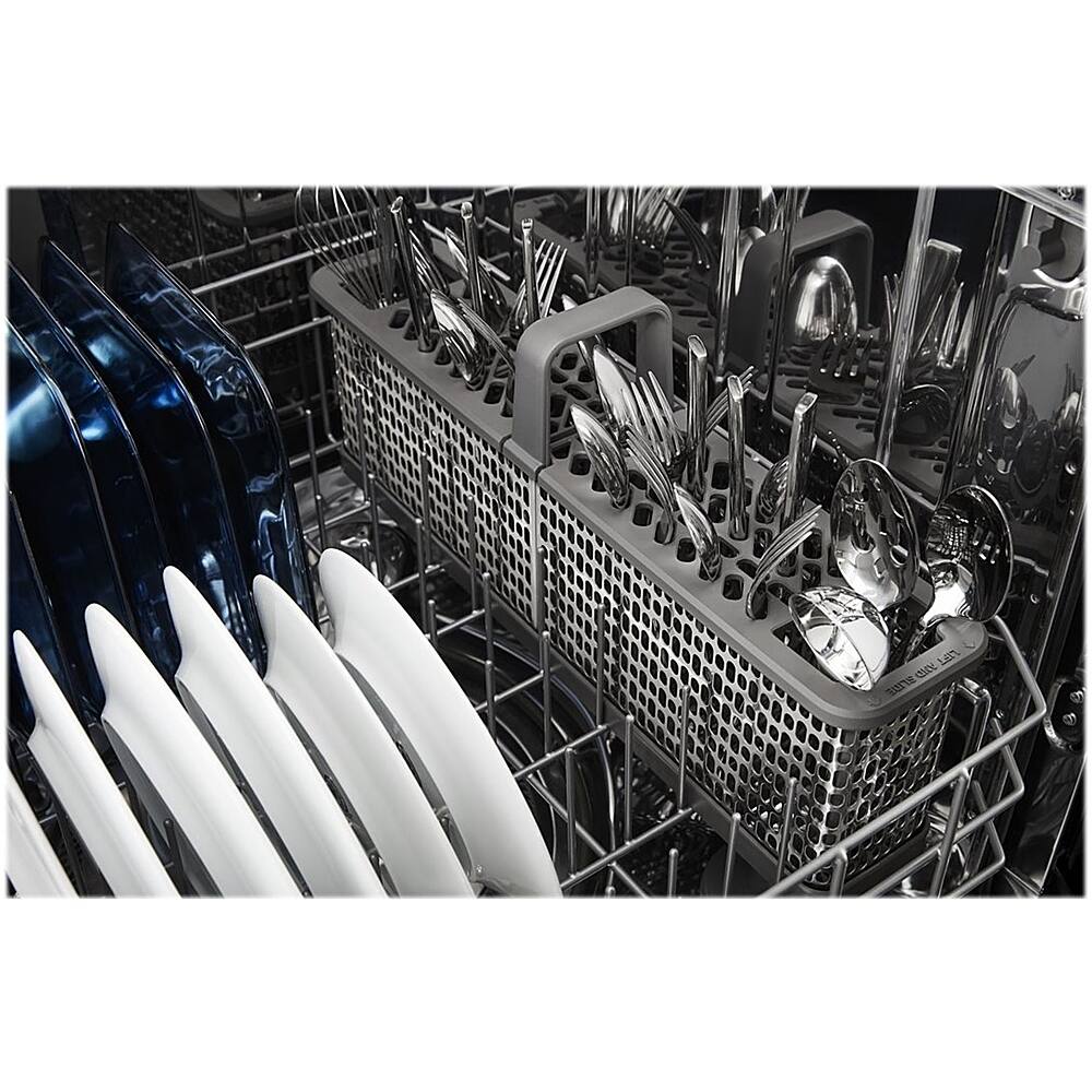 Maytag - 24" Top Control Built-In Dishwasher with Stainless Steel Tub - White - Alt_View_Standard_12