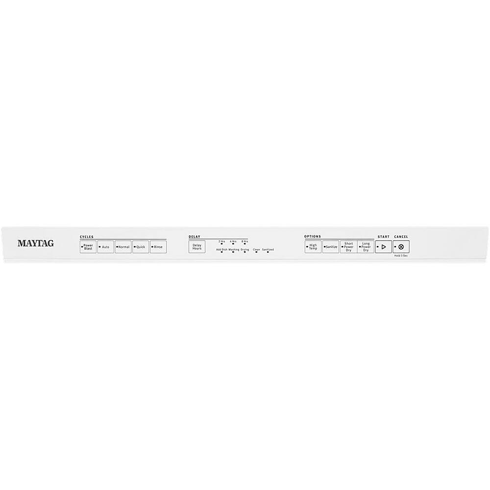 Maytag - 24" Top Control Built-In Dishwasher with Stainless Steel Tub - White - Alt_View_Standard_14