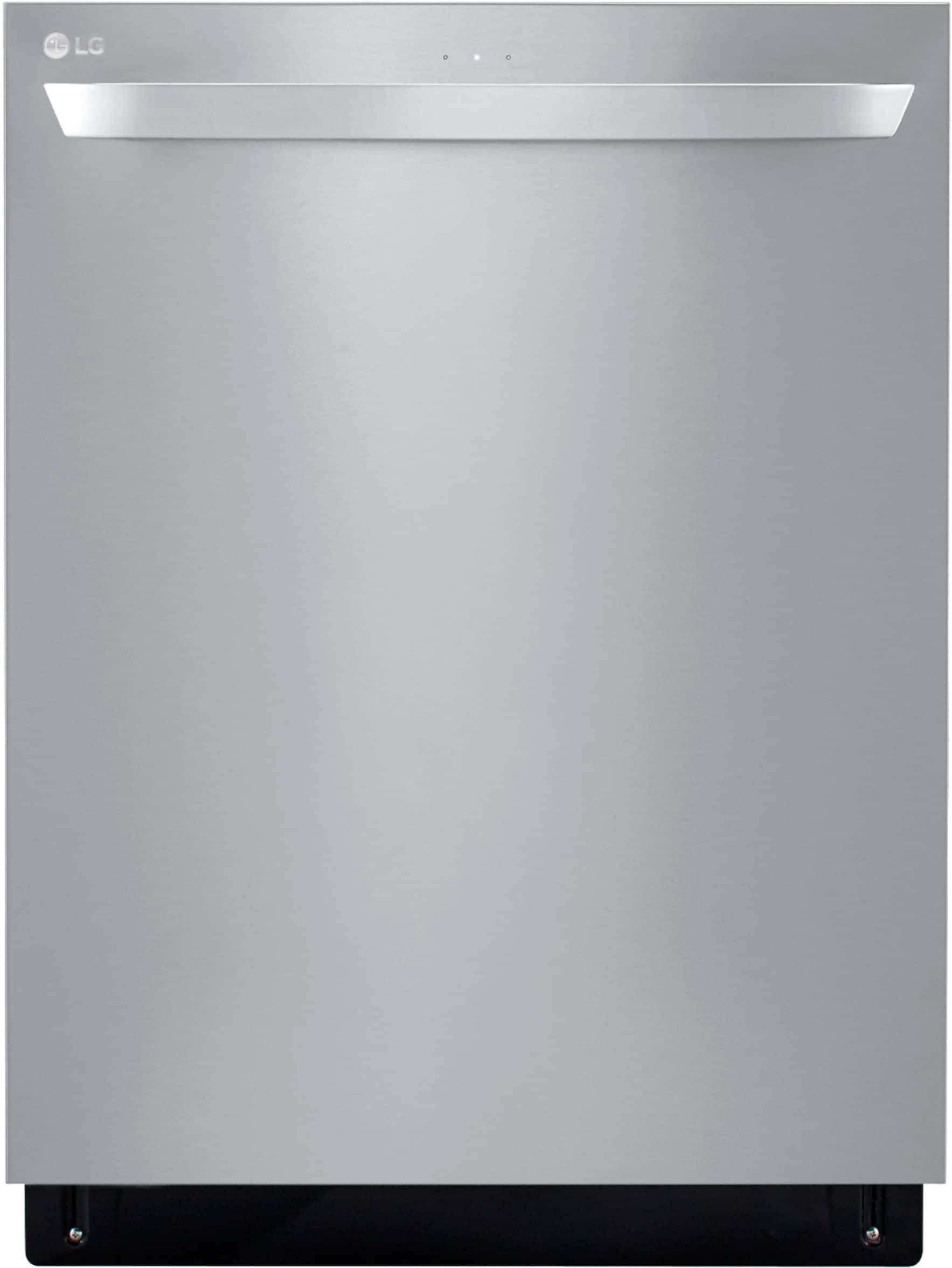 LG - 24" Top Control Built-In Dishwasher with Stainless Steel Tub - Stainless steel - Front_Zoom