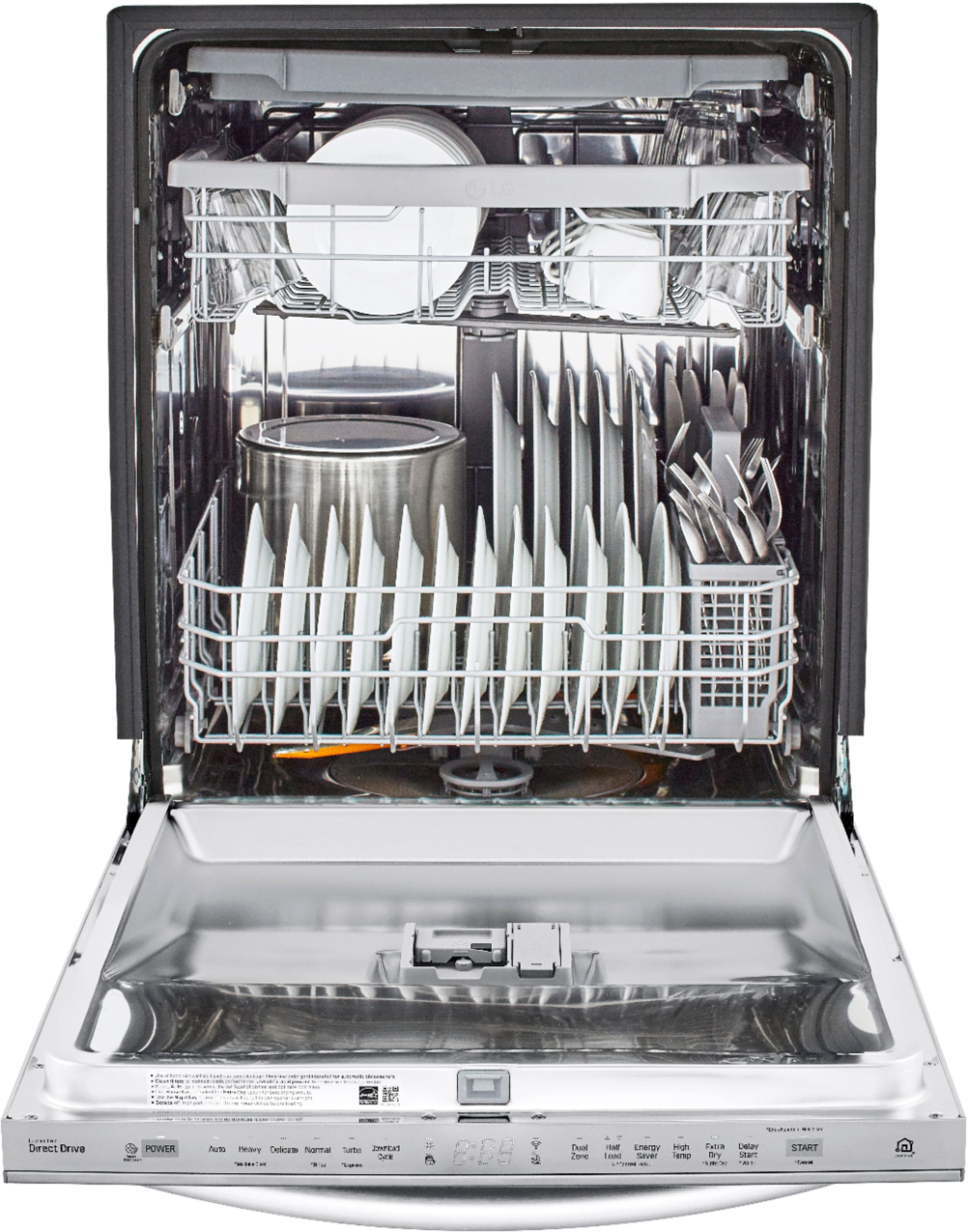 LG - 24" Top Control Built-In Dishwasher with Stainless Steel Tub - Stainless steel - Alt_View_Standard_13