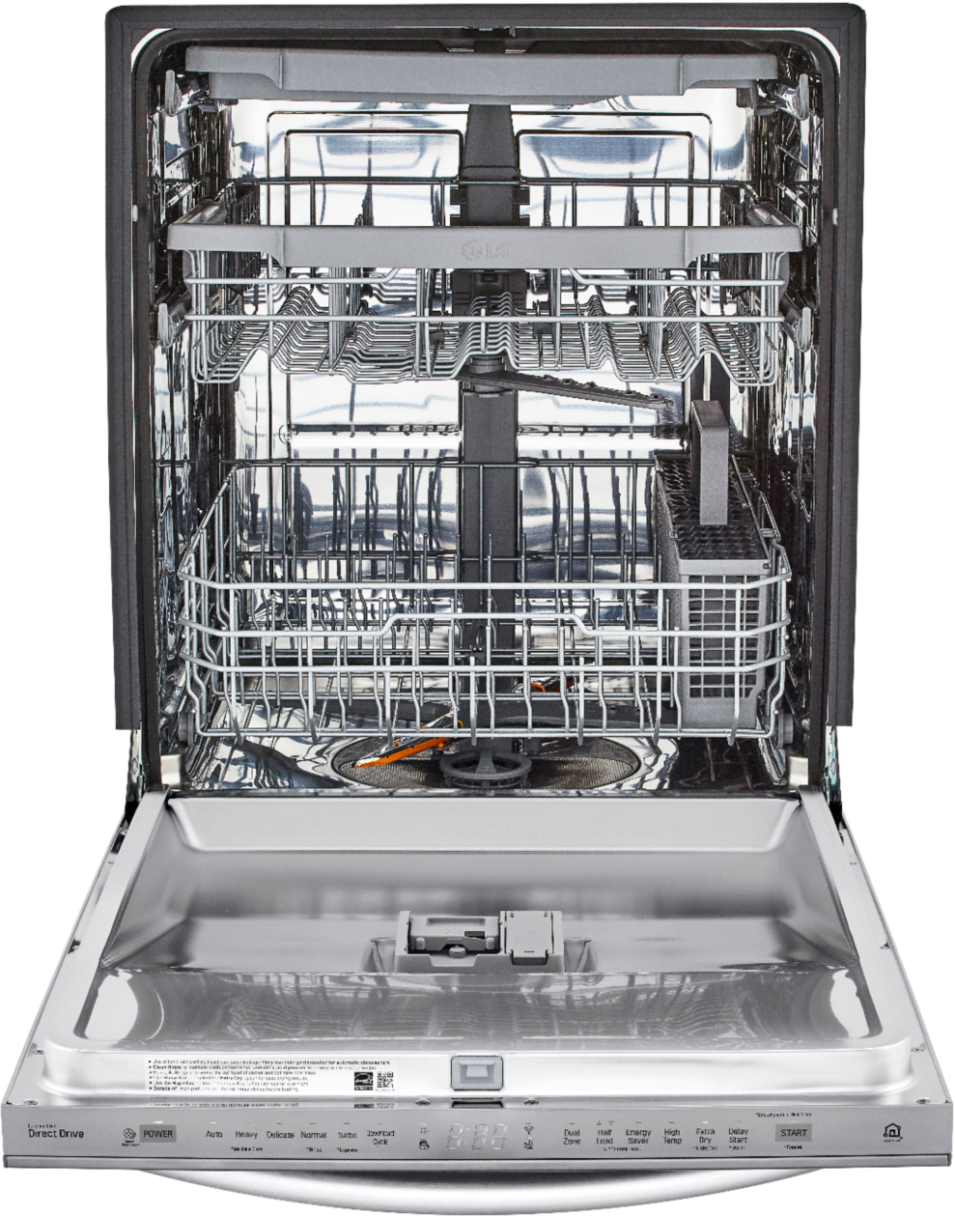 LG - 24" Top Control Built-In Dishwasher with Stainless Steel Tub - Stainless steel - Alt_View_Standard_14