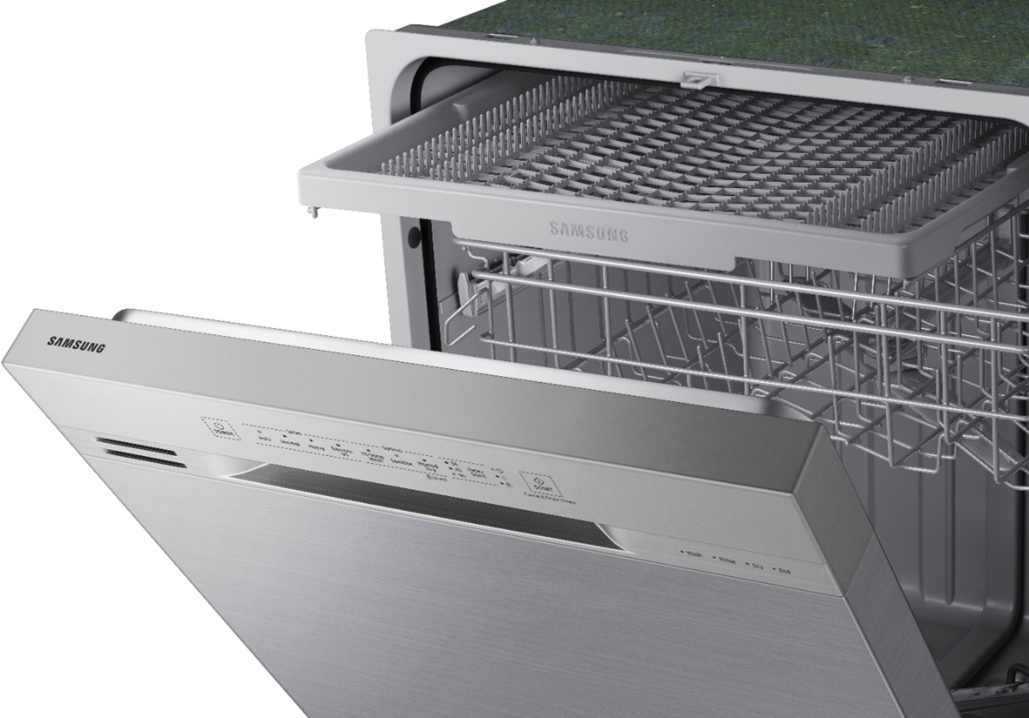 Samsung - 24" Front Control Built-In Dishwasher - Stainless steel at