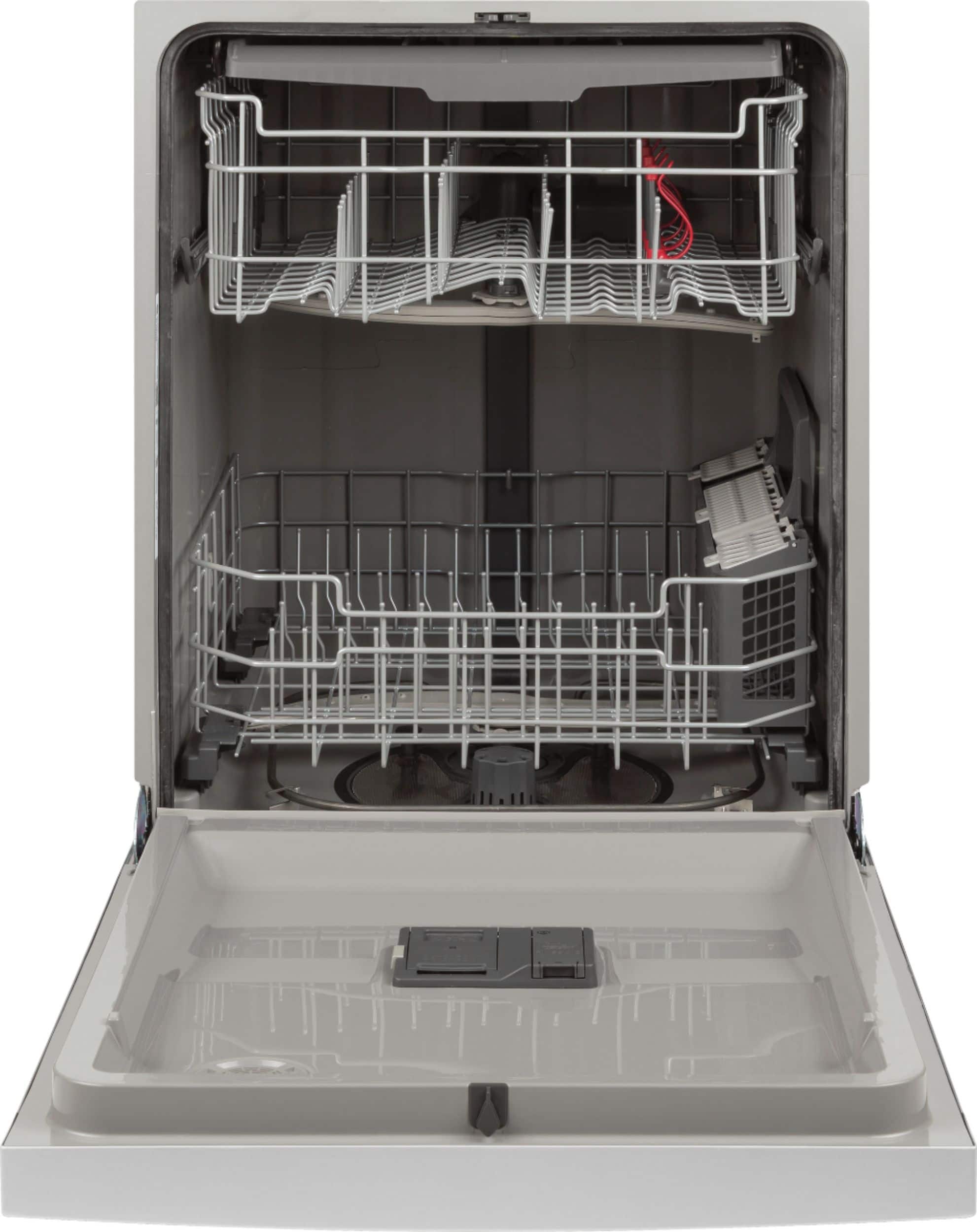 GE - 24" Front Control Tall Tub Built-In Dishwasher - Stainless steel - Alt_View_Standard_11