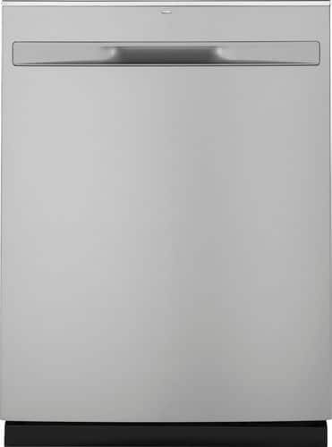 GE - 24" Top Control Tall Tub Built-In Dishwasher - Stainless steel - Front_Standard