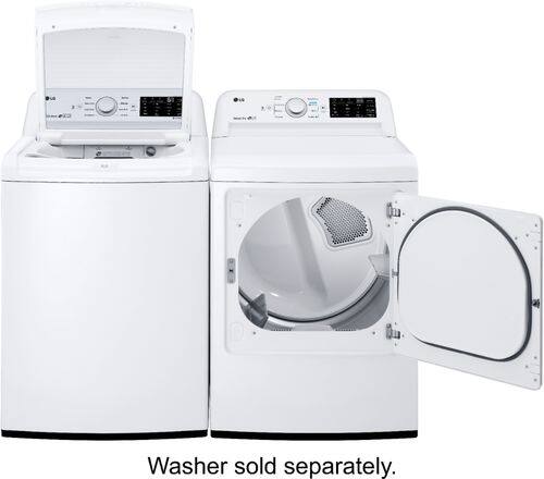 LG - 7.3 Cu. Ft. 8-Cycle Electric Dryer - White - Alt_View_Standard_16
