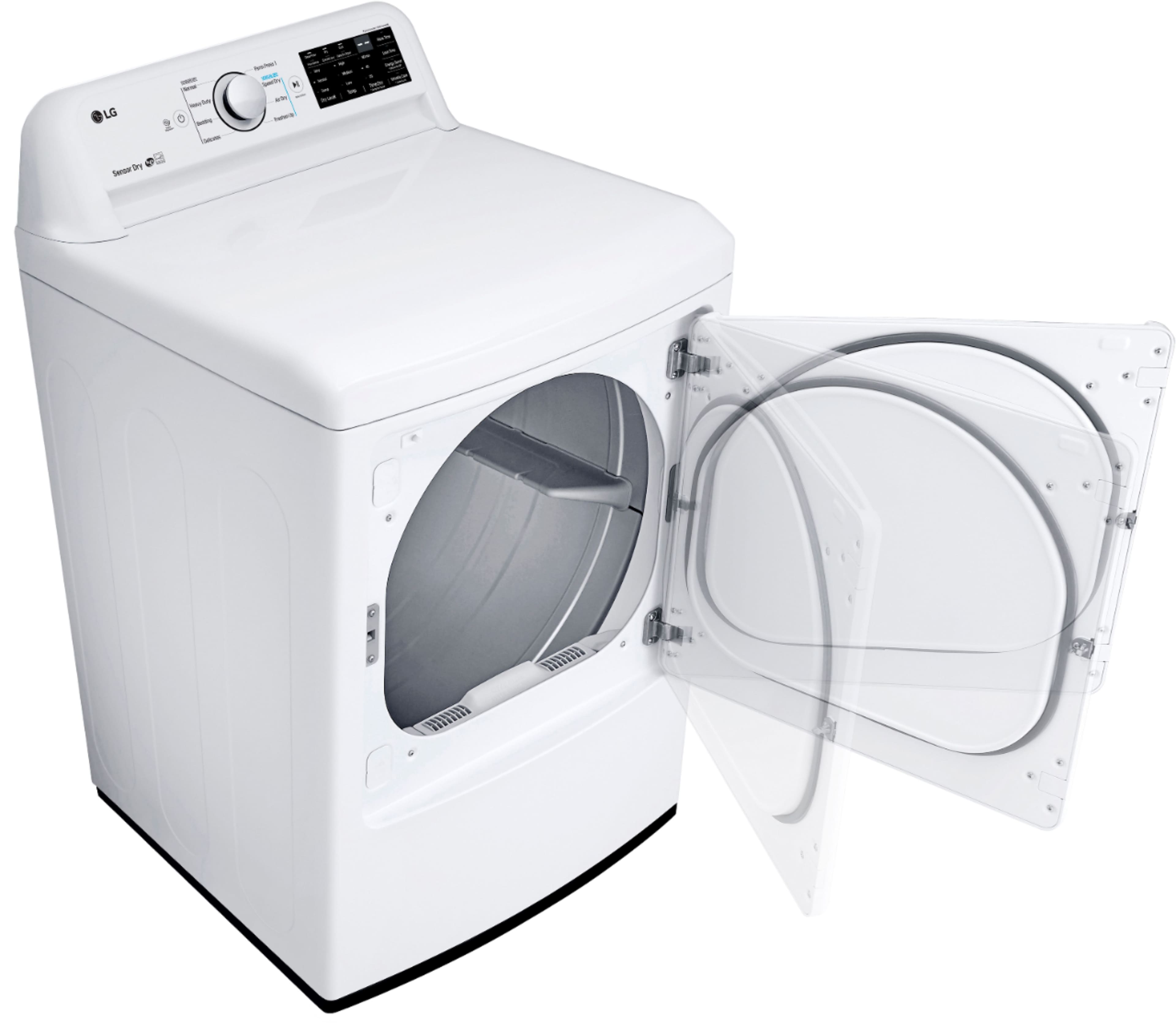 LG - 7.3 Cu. Ft. 8-Cycle Electric Dryer - White - Alt_View_Standard_3