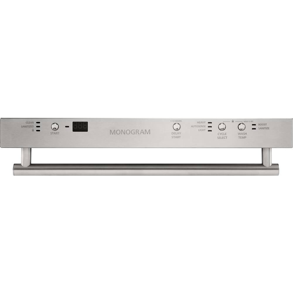 Monogram - 18" Top Control Built-In Dishwasher with Stainless Steel Tub - Stainless steel - Alt_View_Standard_12