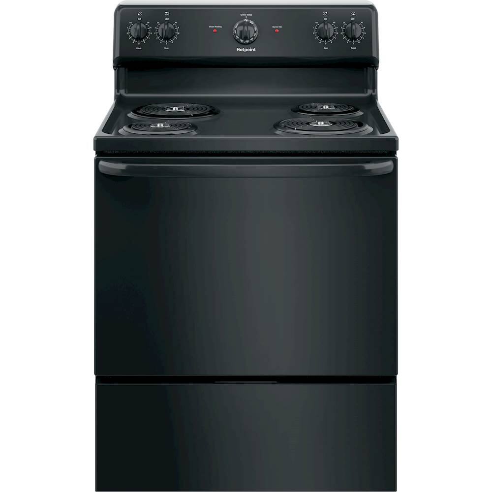 Hotpoint 5.0 Cu. Ft. Freestanding Electric Range Black at Pacific Sales