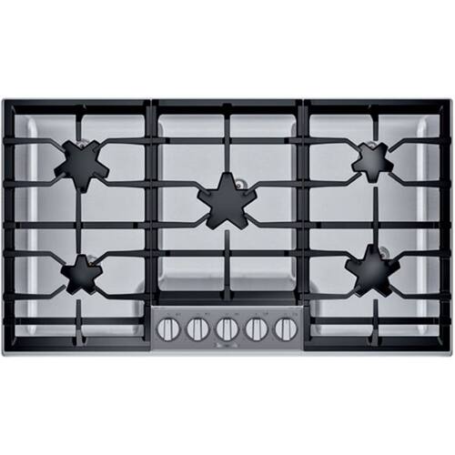 Thermador - MASTERPIECE SERIES 37" Gas Cooktop - Stainless steel - Front_Standard