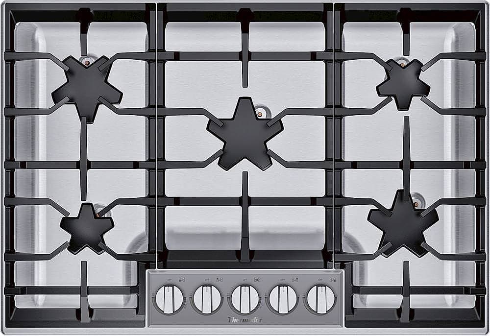Thermador - MASTERPIECE SERIES 31" Gas Cooktop - Stainless steel - Front_Zoom