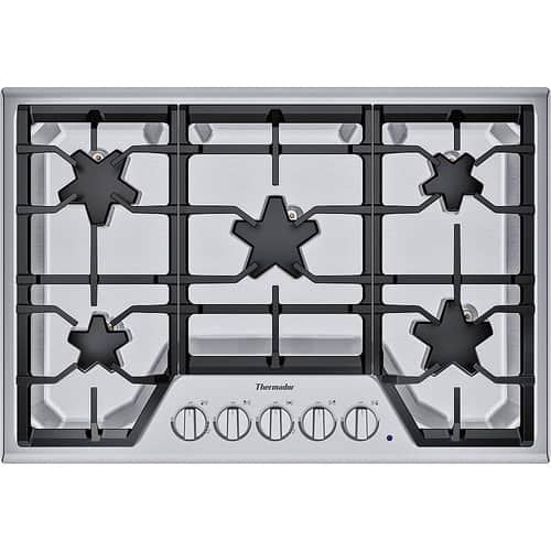 Thermador - MASTERPIECE SERIES 31" Gas Cooktop - Stainless steel - Front_Standard