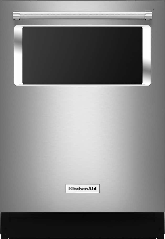 Kitchenaid 24 Tall Tub Built In Dishwasher Stainless Steel At Kitchenaid 24 Tall Tub Built In Dishwasher Stainless Steel Front Zoom
