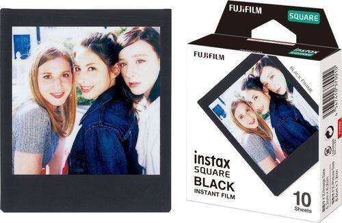 Fujifilm - instax SQUARE Film (10 Sheets) - Black Frame