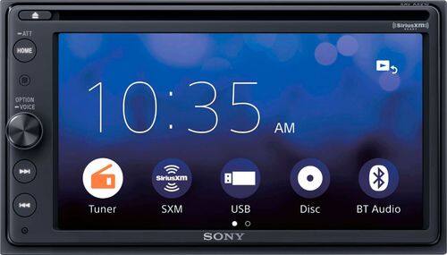 Sony - 6.4" - Android Auto/Apple® CarPlay™ - Built-in Bluetooth - In-Dash CD/DVD/DM Receiver - Black