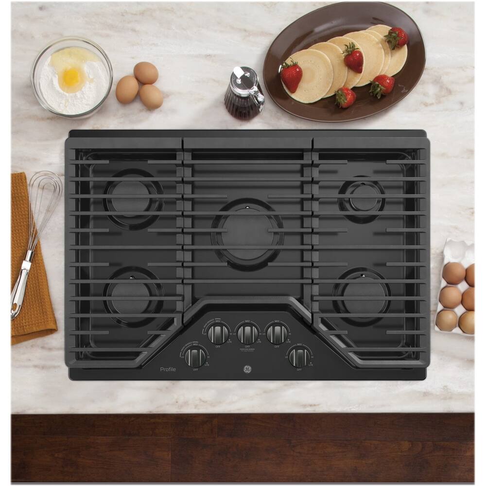 GE 30" Gas Cooktop Black stainless steel at Pacific Sales