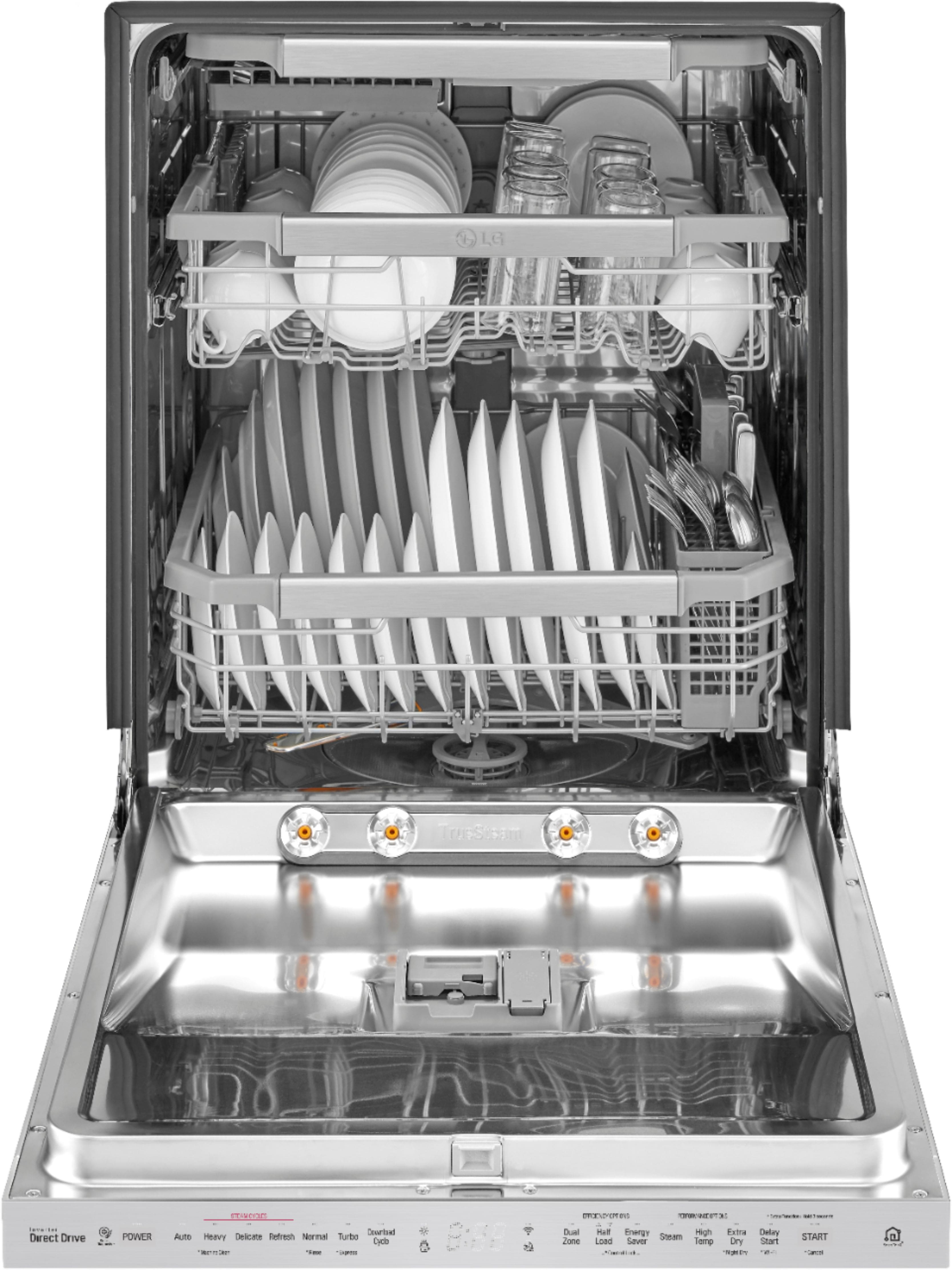 LG - 24" Top Control Built-In Dishwasher with Stainless Steel Tub - Stainless steel - Alt_View_Standard_12