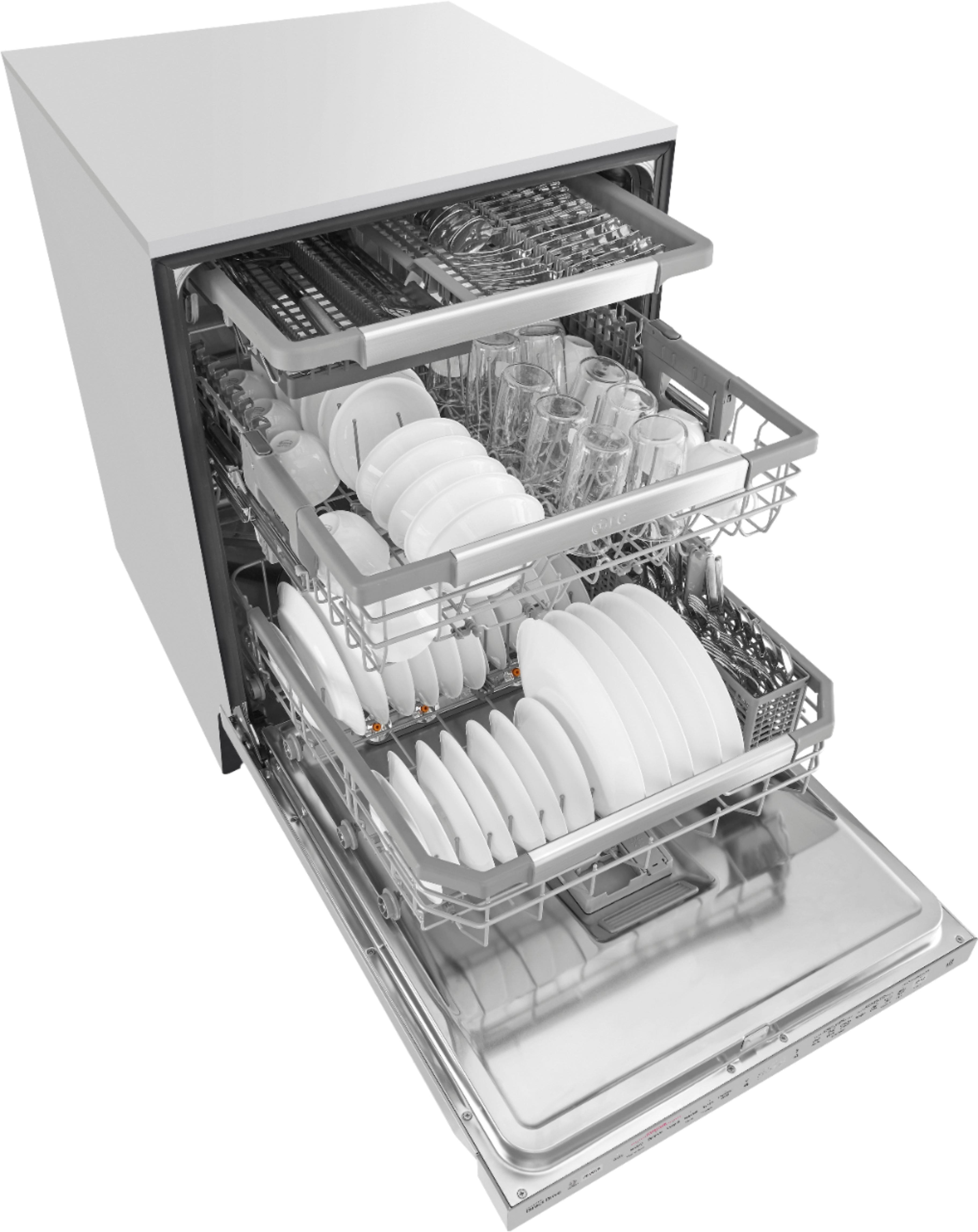 LG - 24" Top Control Built-In Dishwasher with Stainless Steel Tub - Stainless steel - Alt_View_Standard_13