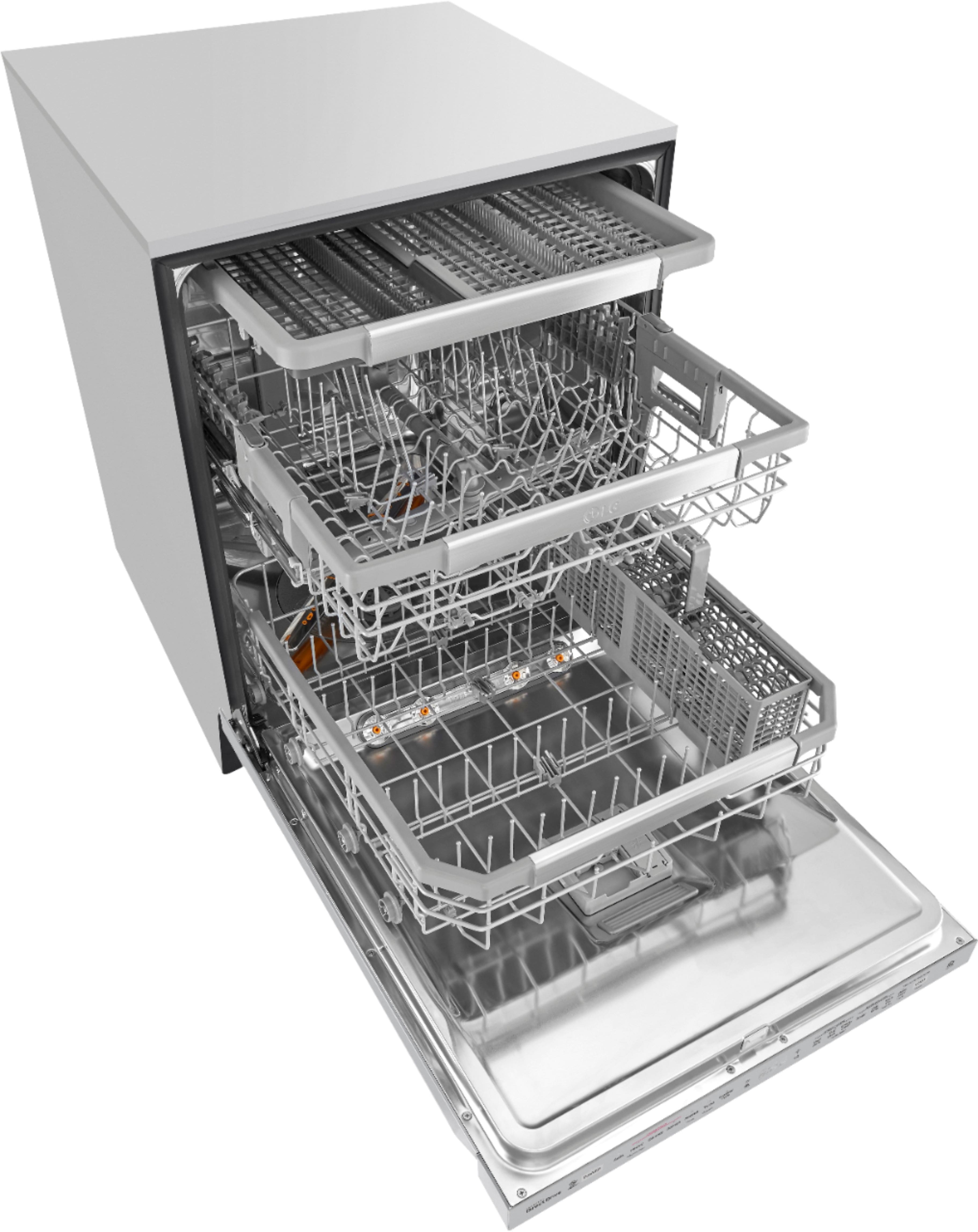 LG - 24" Top Control Built-In Dishwasher with Stainless Steel Tub - Stainless steel - Alt_View_Standard_14