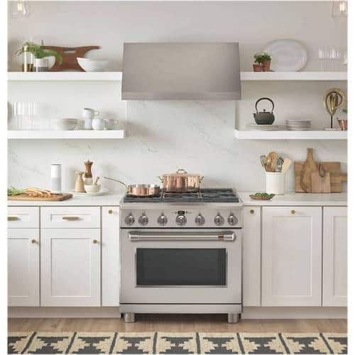 Café - 6.2 Cu. Ft. Self-Cleaning Freestanding Gas Convection Range - Stainless steel - Alt_View_Standard_12
