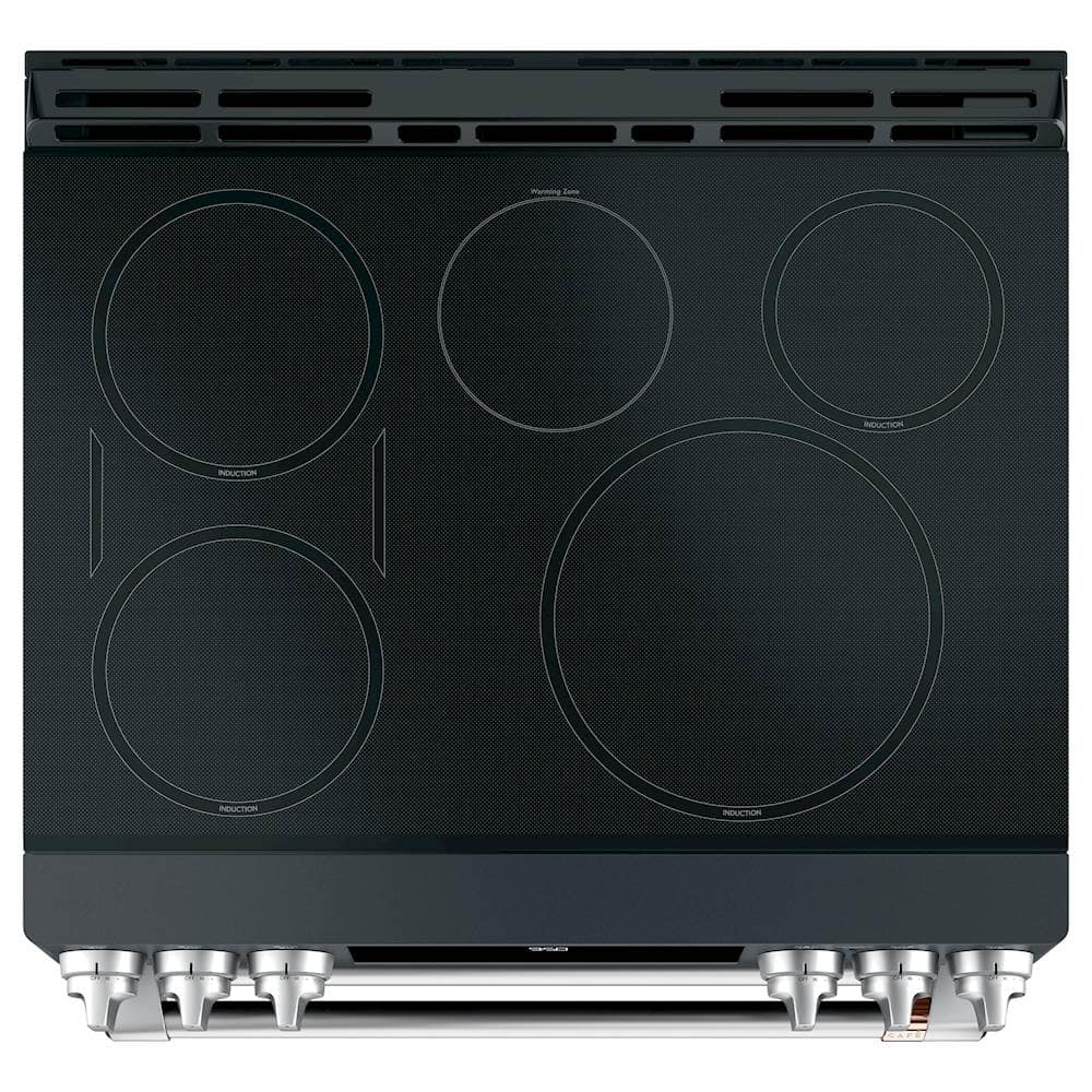 Café - 7.0 Cu. Ft. Slide-In Double Oven Electric Induction Convection Range - Matte Black - Alt_View_Standard_12