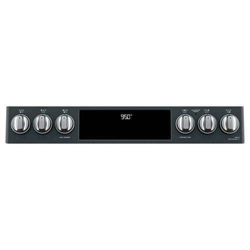 Café - 7.0 Cu. Ft. Slide-In Double Oven Electric Induction Convection Range - Matte Black - Alt_View_Standard_2