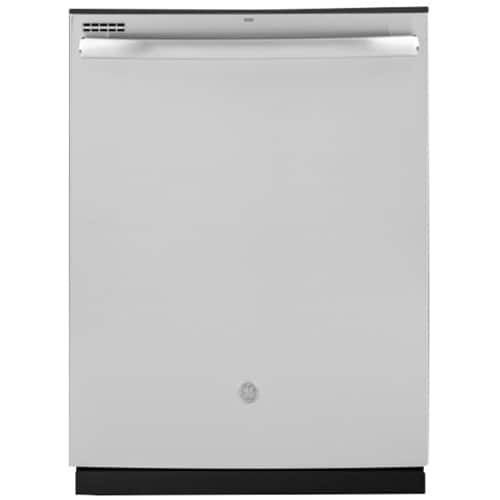 GE - 24" Top Control Tall Tub Built-In Dishwasher - Stainless steel - Front_Standard