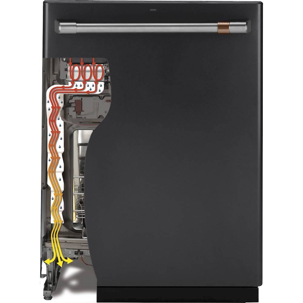 Café - 24" Top Control Tall Tub Built-In Dishwasher with Stainless Steel Tub - Matte Black - Alt_View_Standard_12