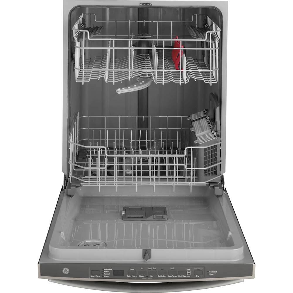 GE - 24" Top Control Tall Tub Built-In Dishwasher - Slate - Alt_View_Standard_11
