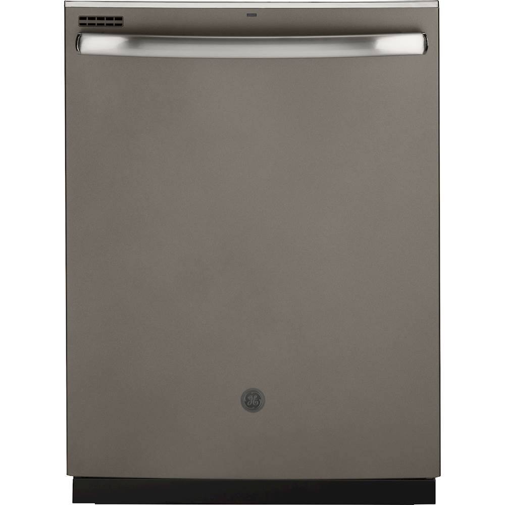 GE - 24" Top Control Tall Tub Built-In Dishwasher - Slate - Front_Zoom