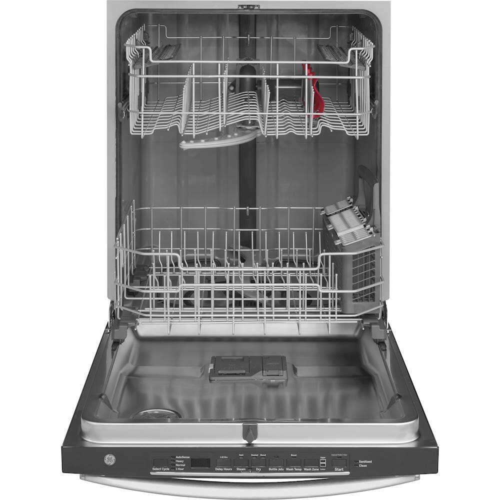 GE - 24" Top Control Tall Tub Built-In Dishwasher - Slate - Alt_View_Standard_11