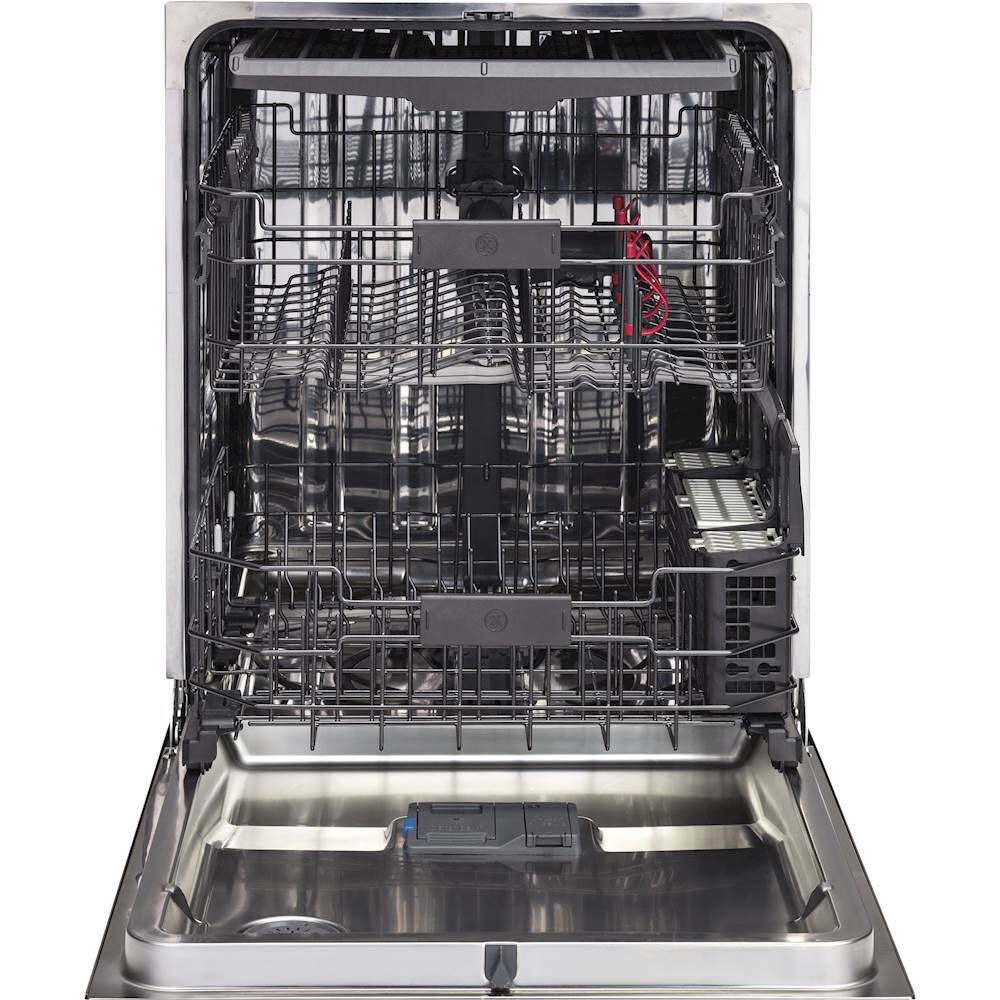 GE - 24" Top Control Tall Tub Built-In Dishwasher with Stainless Steel Tub - Black stainless steel - Alt_View_Standard_11