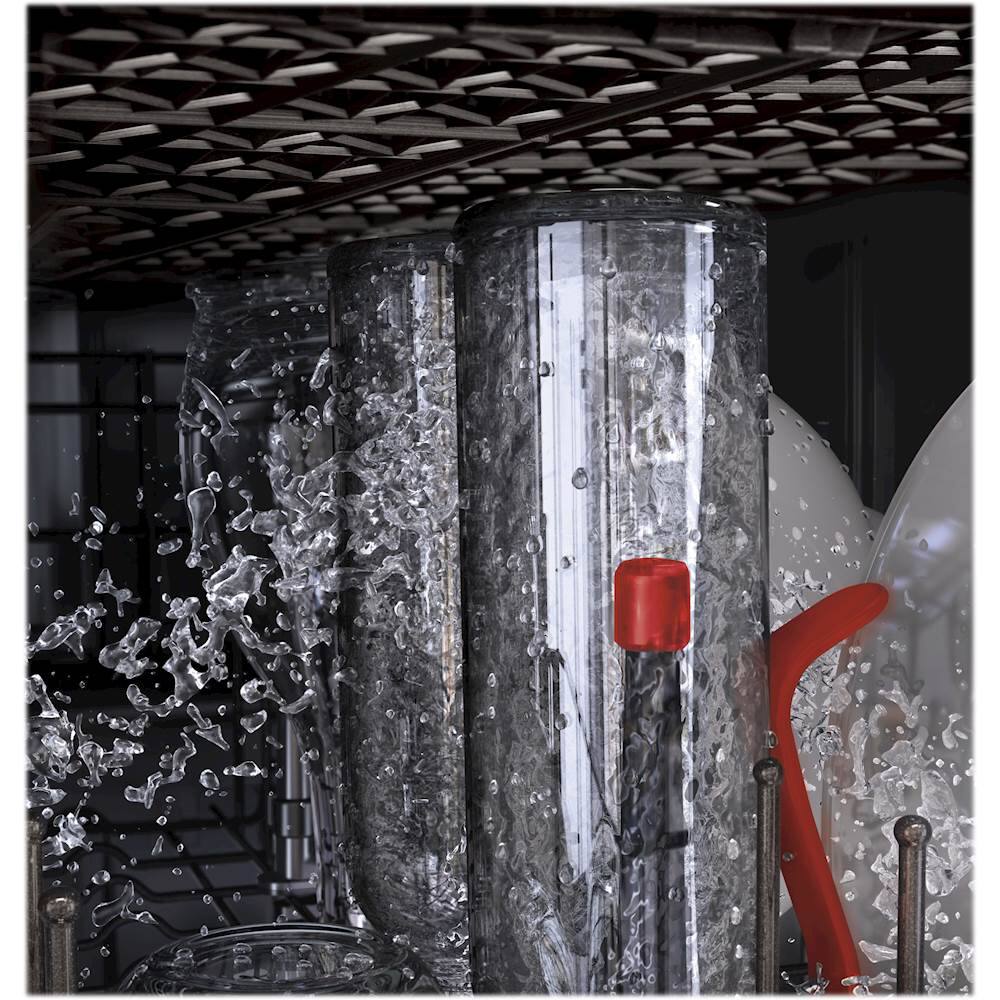 GE - 24" Top Control Tall Tub Built-In Dishwasher with Stainless Steel Tub - Black stainless steel - Alt_View_Standard_13