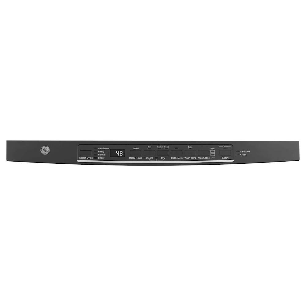 GE - 24" Top Control Tall Tub Built-In Dishwasher with Stainless Steel Tub - Black stainless steel - Alt_View_Standard_1