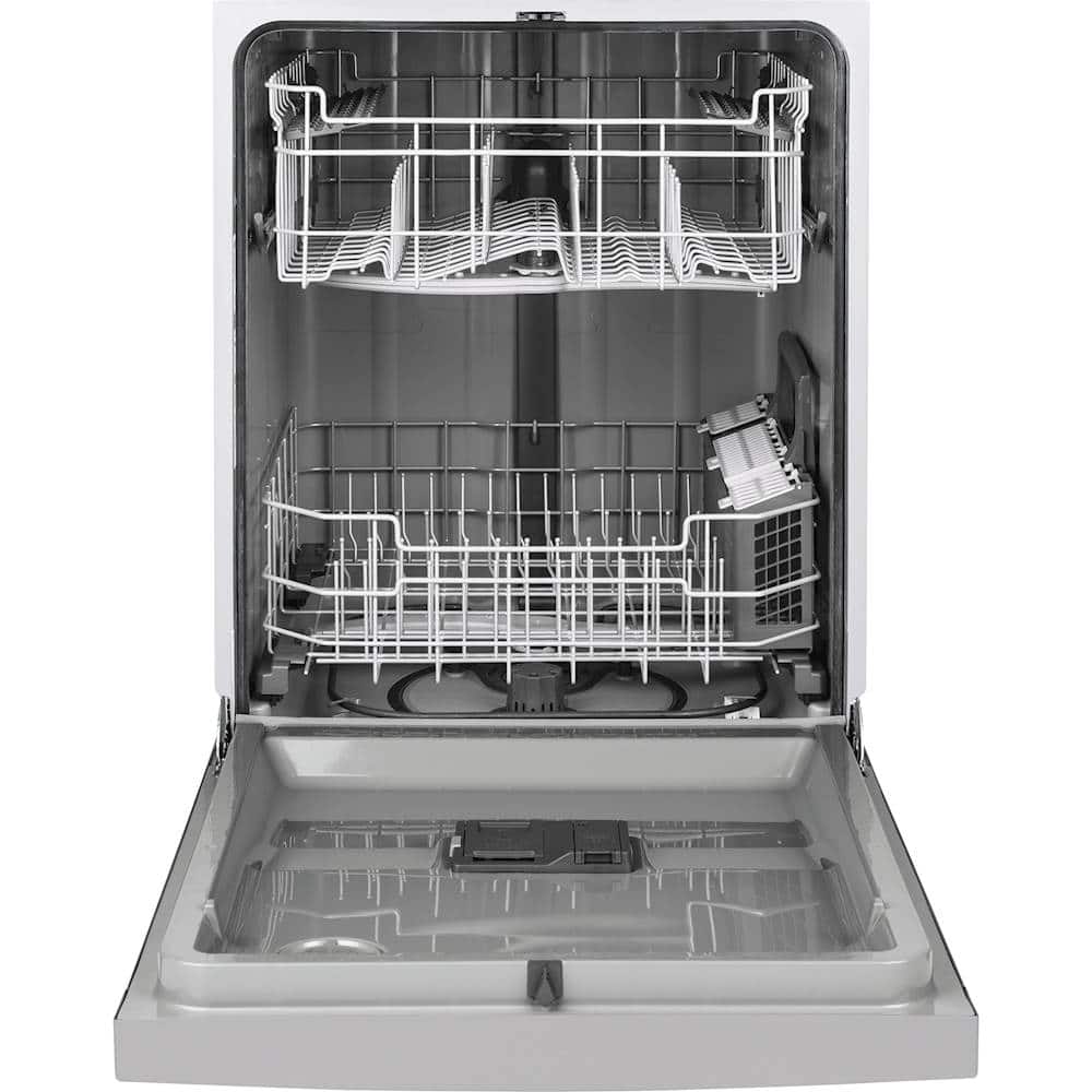 GE - 24" Front Control Tall Tub Built-In Dishwasher - Stainless steel - Alt_View_Standard_11