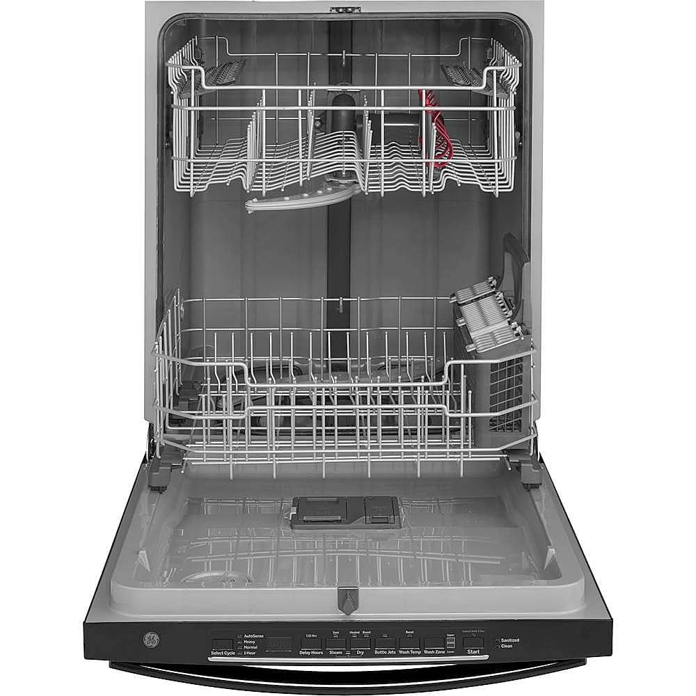 GE - 24" Top Control Tall Tub Built-In Dishwasher - Black - Alt_View_Standard_11