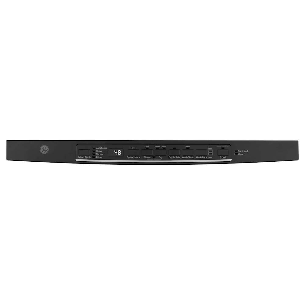 GE - 24" Top Control Tall Tub Built-In Dishwasher - Black - Alt_View_Standard_1
