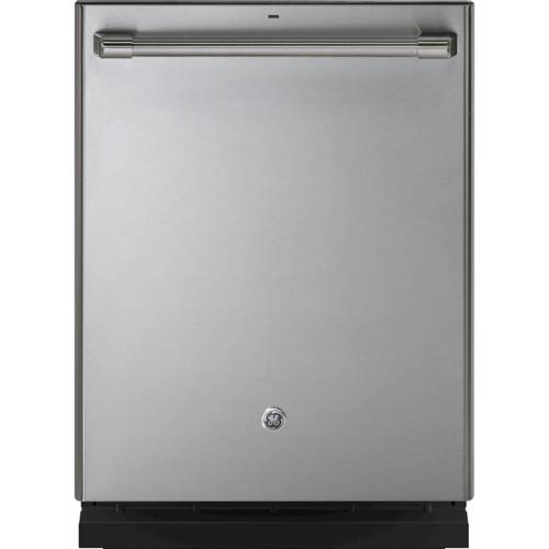 Café - 24" Top Control Tall Tub Built-In Dishwasher with Stainless Steel Tub - Stainless steel - Front_Standard