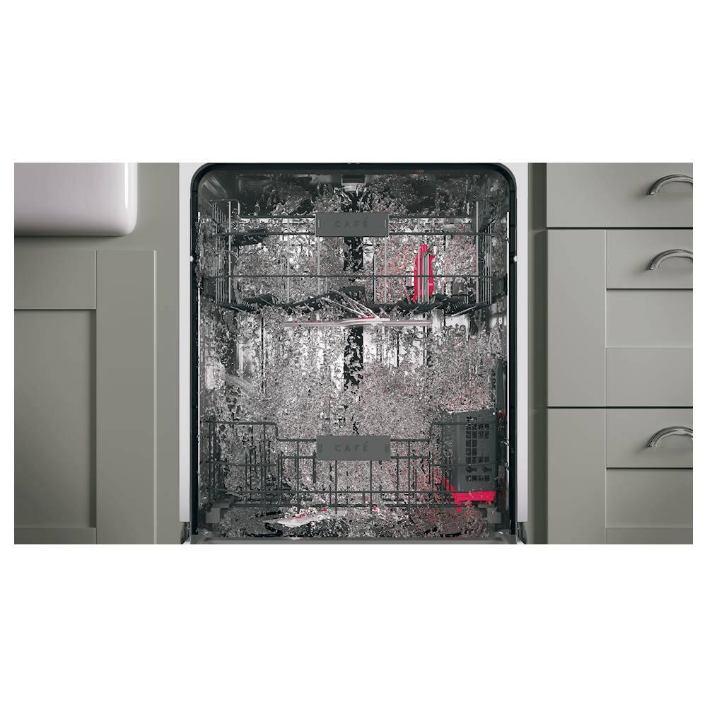 Café - 24" Top Control Tall Tub Built-In Dishwasher with Stainless Steel Tub - Stainless steel - Alt_View_Standard_13