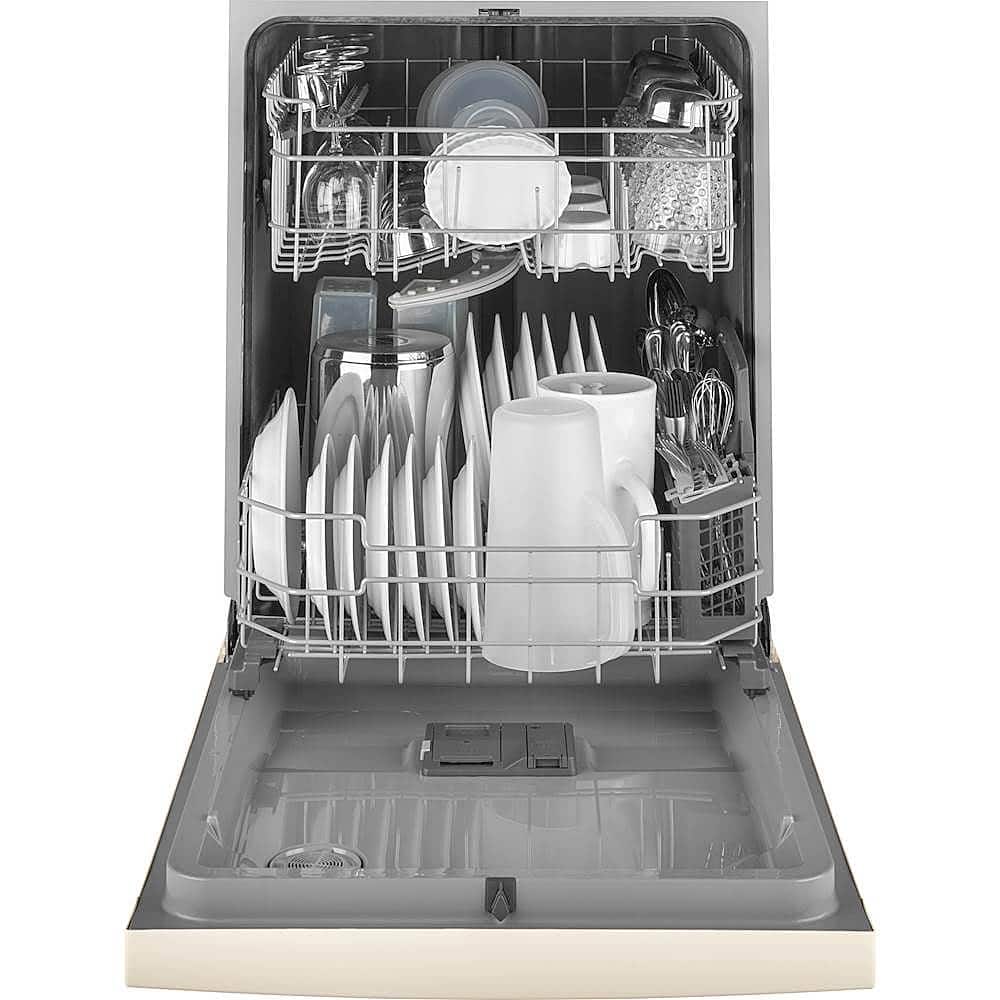 GE - 24" Front Control Tall Tub Built-In Dishwasher - Bisque - Alt_View_Standard_12