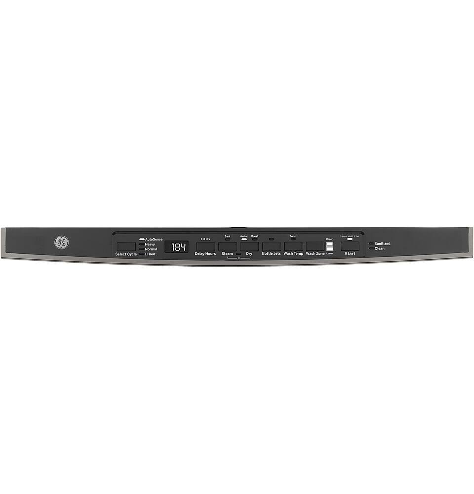 GE - 24" Top Control Tall Tub Built-In Dishwasher - Black Slate - Alt_View_Standard_1