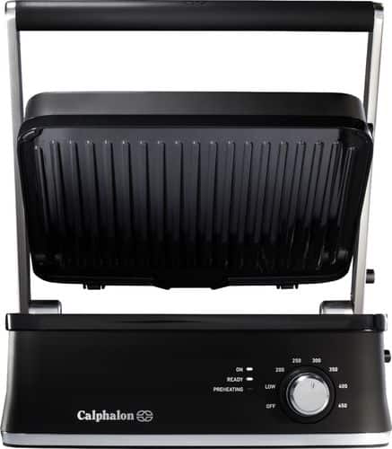 Calphalon - Electric Multi-Grill - Dark Stainless Steel
