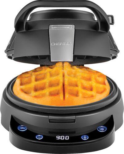 CHEFMAN - Volcano Waffle Maker - Black