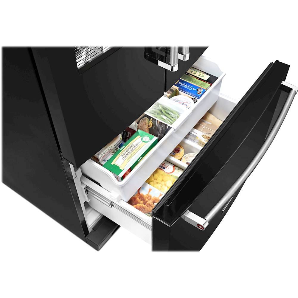 KitchenAid - 26.8 Cu. Ft. French Door Refrigerator - Black - Alt_View_Standard_12