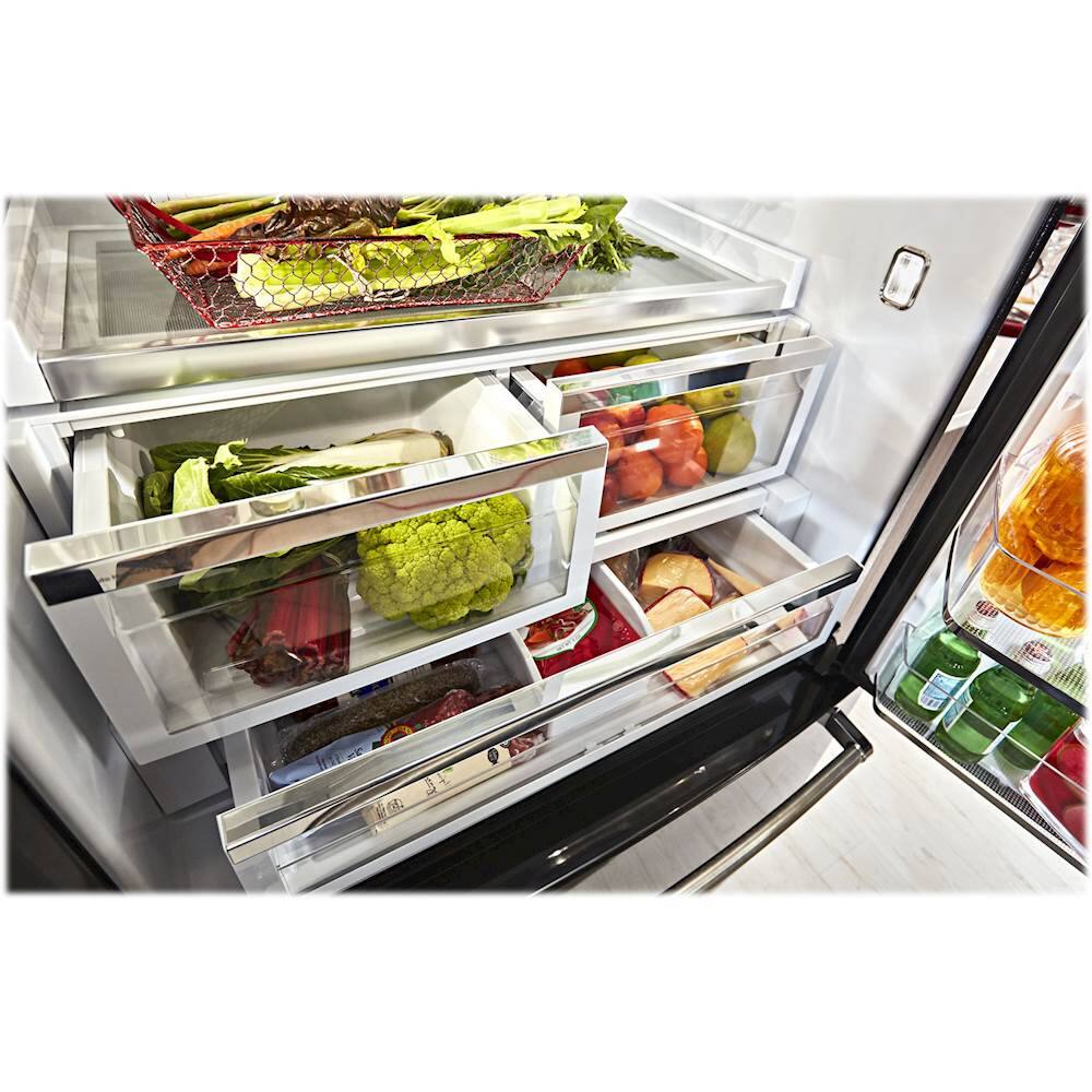 KitchenAid - 26.8 Cu. Ft. French Door Refrigerator - Black - Alt_View_Standard_15