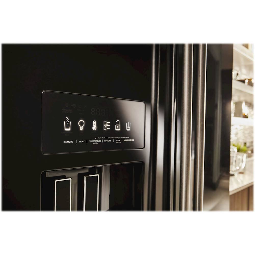 KitchenAid - 26.8 Cu. Ft. French Door Refrigerator - Black - Alt_View_Standard_5