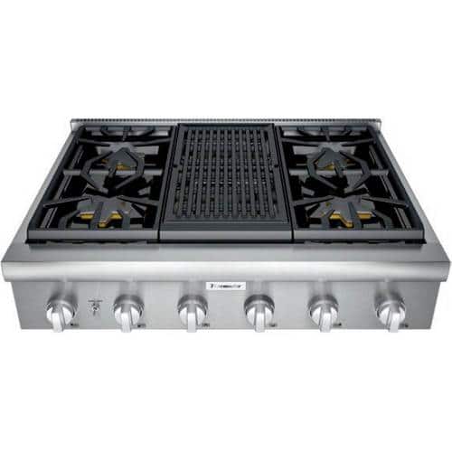 Thermador - Professional 36" Built-In Gas Cooktop - Front_Standard