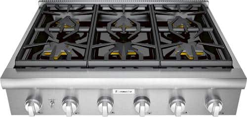 Thermador - PROFESSIONAL SERIES 35.9" Gas Cooktop - Front_Standard