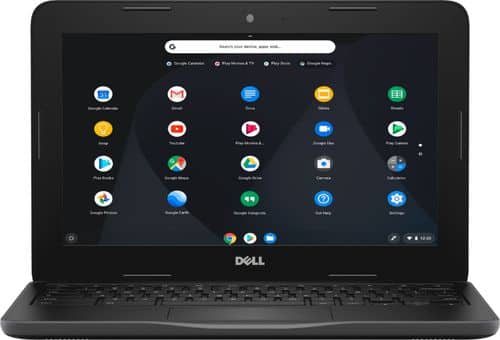 Dell - 11.6" Chromebook - Intel Celeron - 4GB Memory - 16GB eMMC Flash Memory - Black