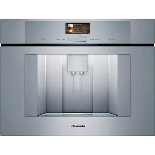 Thermador - Masterpiece & Professional 24" Built-in Coffee Maker and Espresso Machine with Milk Frother - Stainless Steel - Front_Standard
