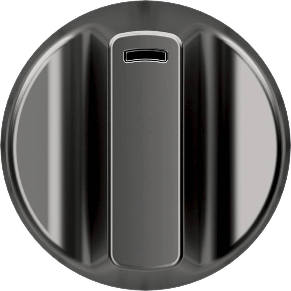 Café - Front Control Electric Knobs and Handles for Café Electric Ranges - Brushed Black - Front_Zoom